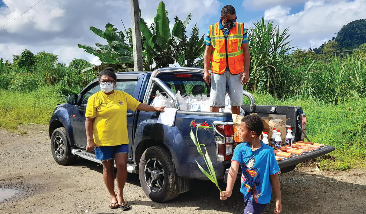 Tevita Naikasowalu working on mission in Fiji during COVID-19. Photo: Tevita Naikasowalu