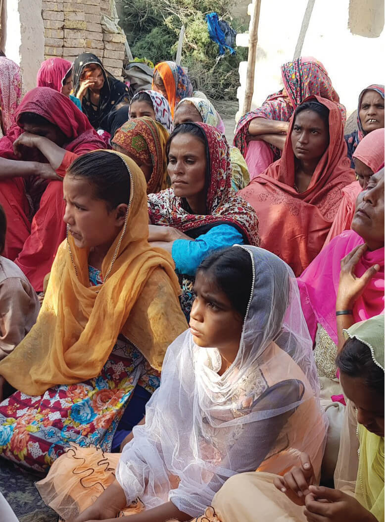 The women Sr Rebecca Conlon works with in Pakistan. Photos: Fr Patrick Raleigh SSC