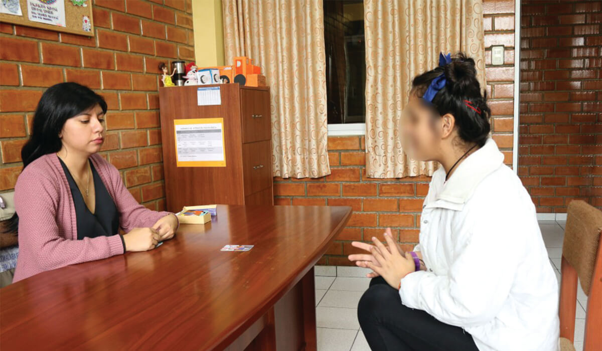 St Bernadette’s Children’s Centre provides individual therapy for mothers and children. - Photo: St Bernadette’s Children’s Centre, Lima, Peru.