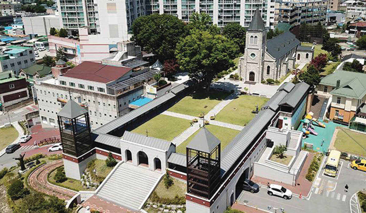 Sacred Heart of Jesus parish in Chungrimdong, Korea.