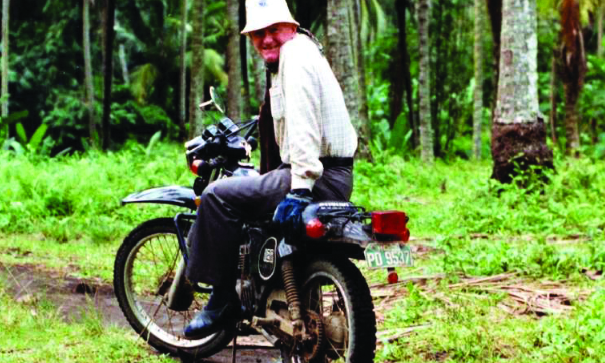 Fr Rufus Halley in Mindanao, Philippines. - Photo: St Columbans Mission Society