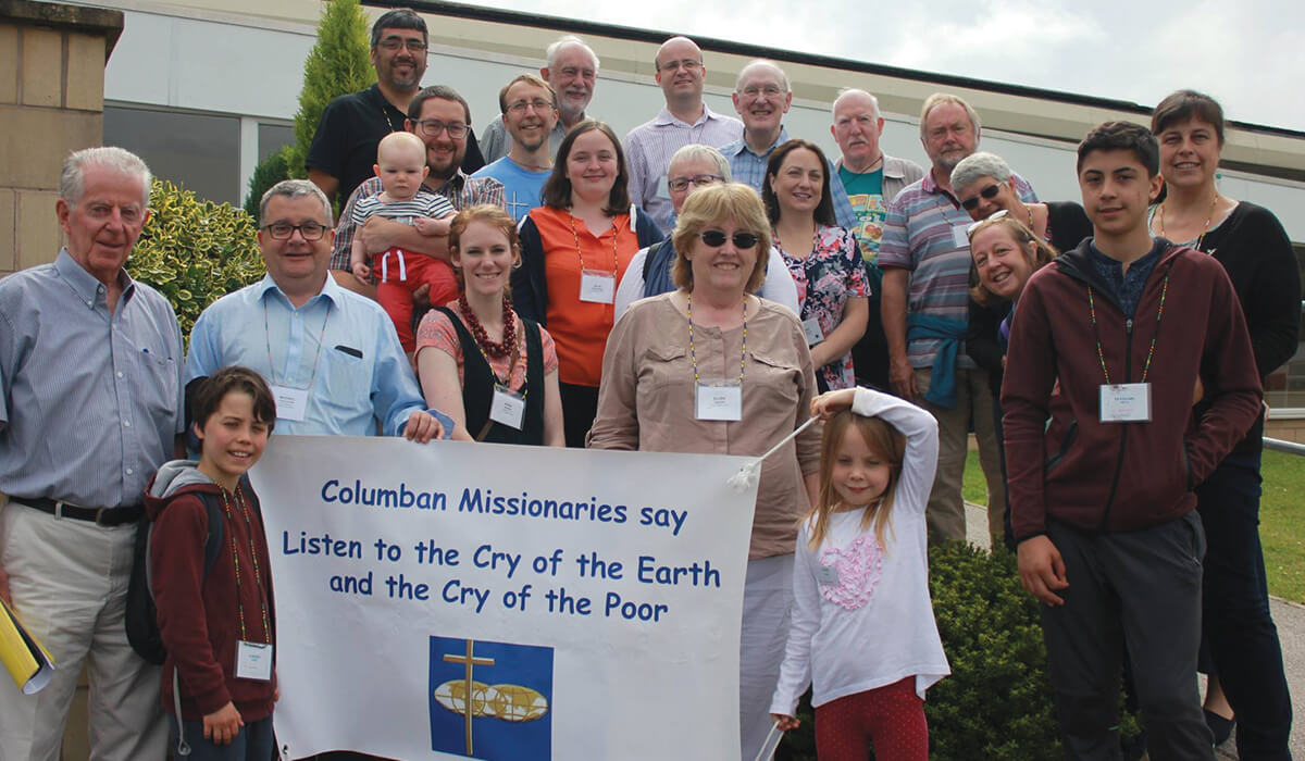 Fr Peter Hughes with the Columban Mission team in the UK. - Photo: St Columbans Mission Society