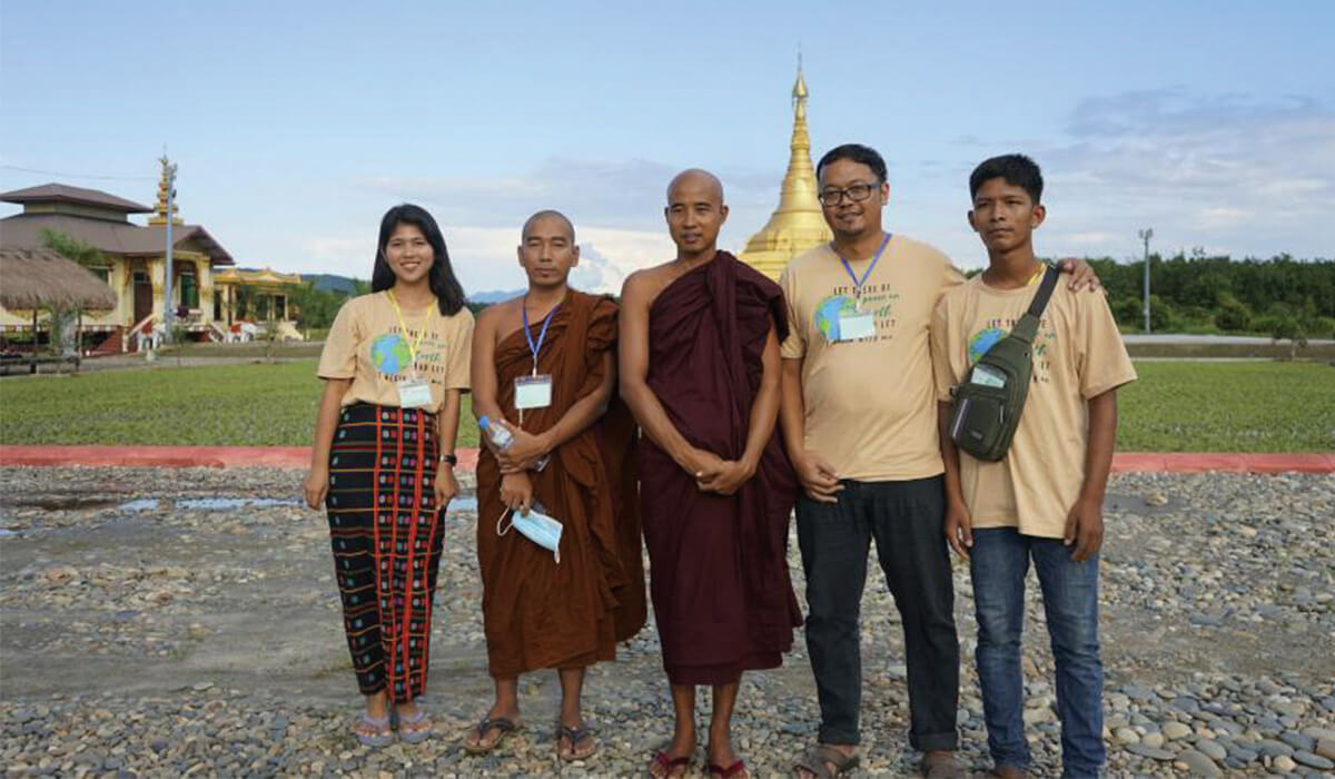 Fr Kurt Zion Pala (2nd from right) with participants of the interfaith camp. - Photo: Fr Kurt Zion Pala