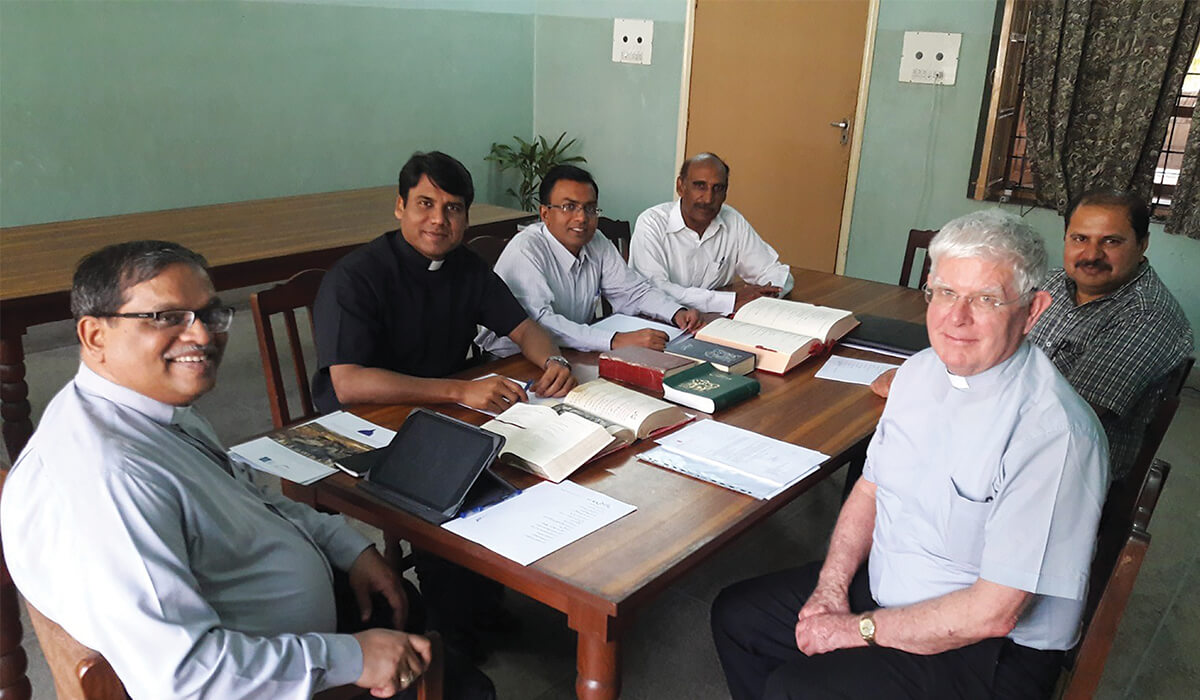Fr Robert McCulloch (right) with the Urdu translation committee in Pakistan - Photo: Fr Robert McCulloch