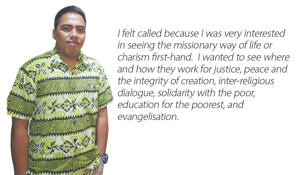 Columban seminarian Matang M Rotitaake is studying in the Philippines. Photo: St Columbans Mission Society