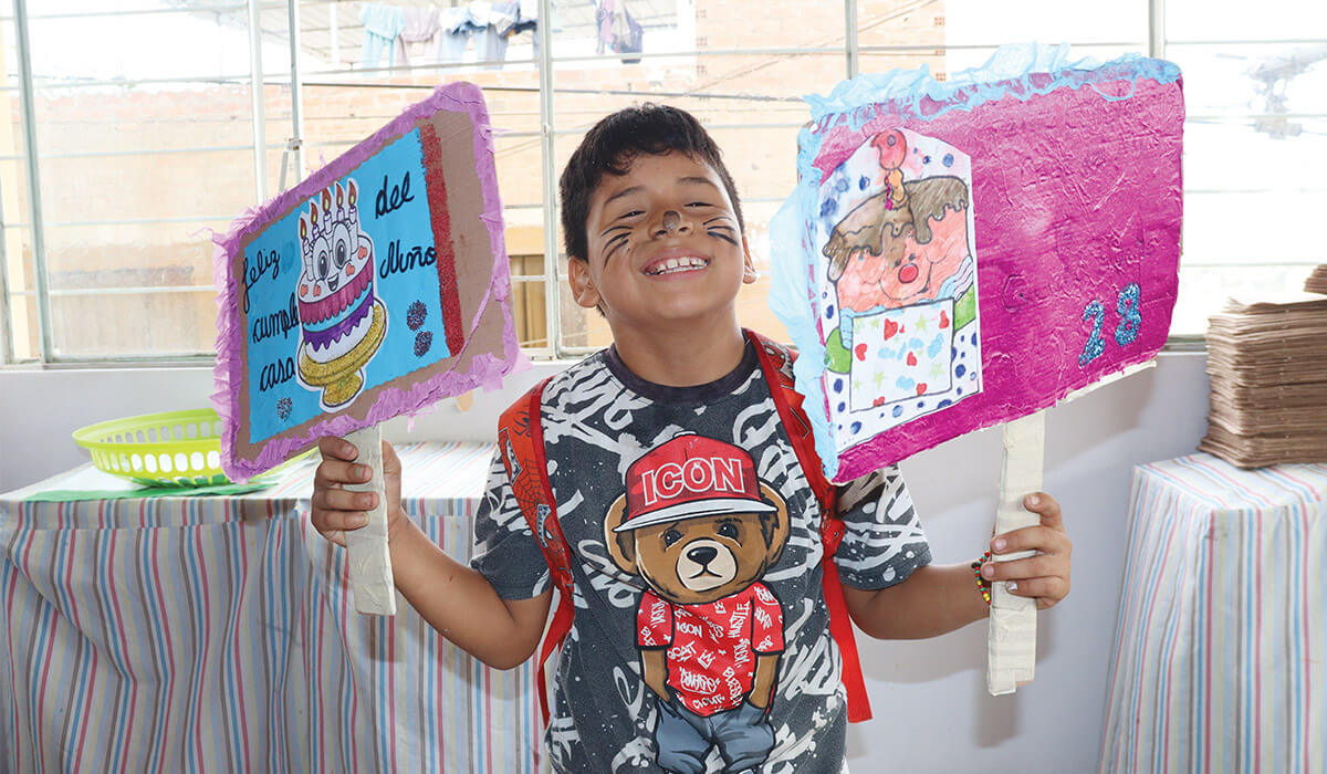 Student at St Bernadette’s Children’s Centre. - Photo: Fr Tim Mulroy