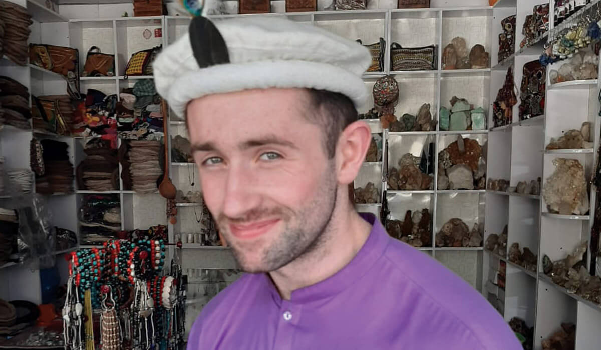 Cathal King in Pakistan.