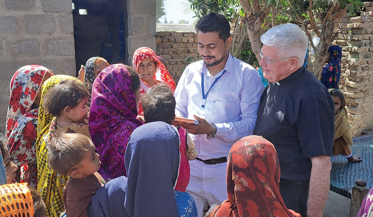 Columban Fr Robert McCulloch with Fariyad Inayat, a Catholic nurse who is coordinator of the Mobile Medical Outreach. - Photo: Fr Robert McCulloch
