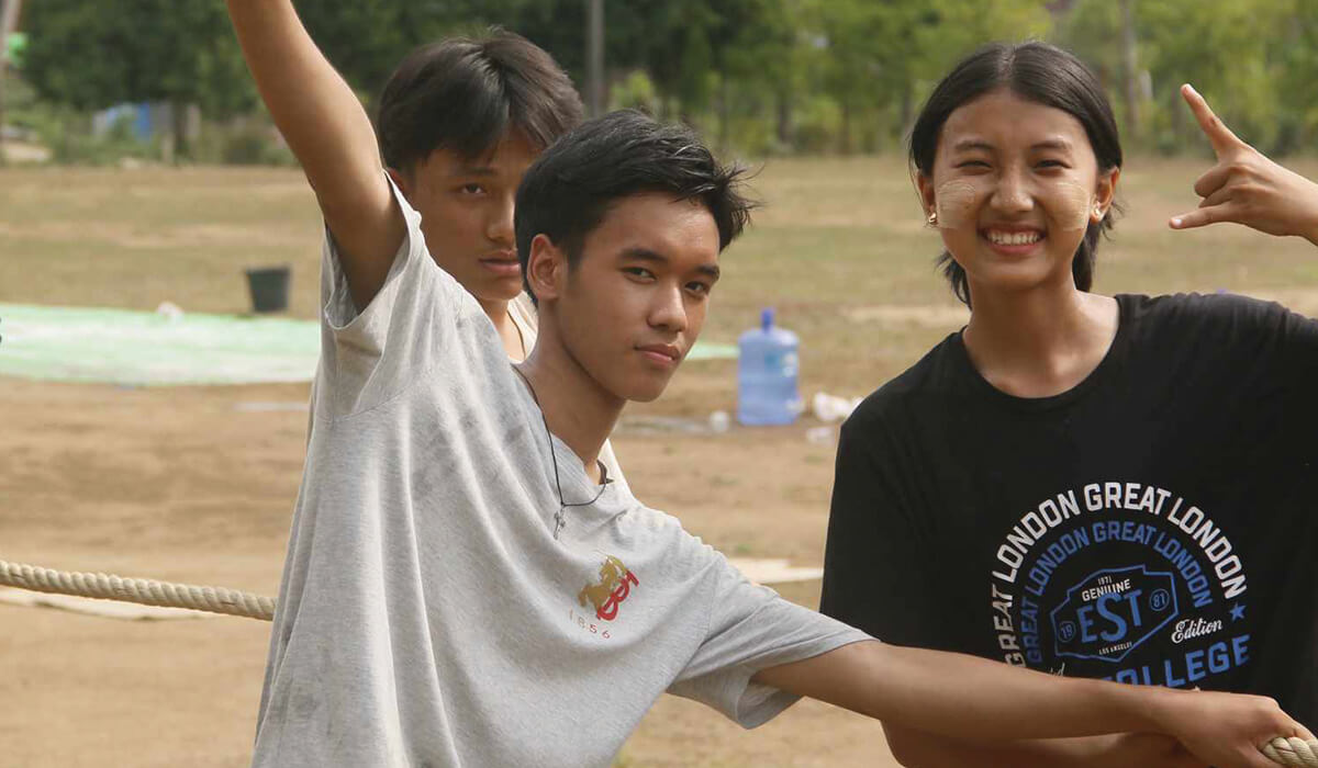 Students enjoying the leadership camps in Myanmar, building skills and friendships. Photos: Fr Kurt Zion Pala SSC