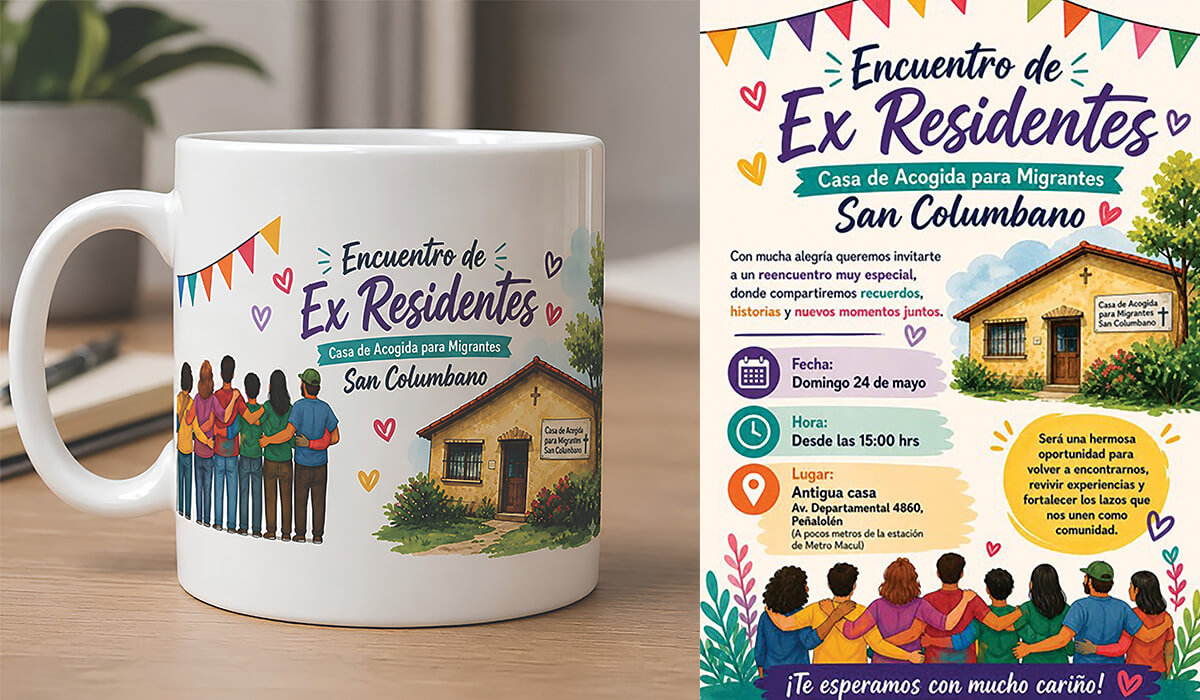 Specially designed gift mugs for the Gathering of Ex-Migrant House residents. - Photo: Fr Dan Harding SSC