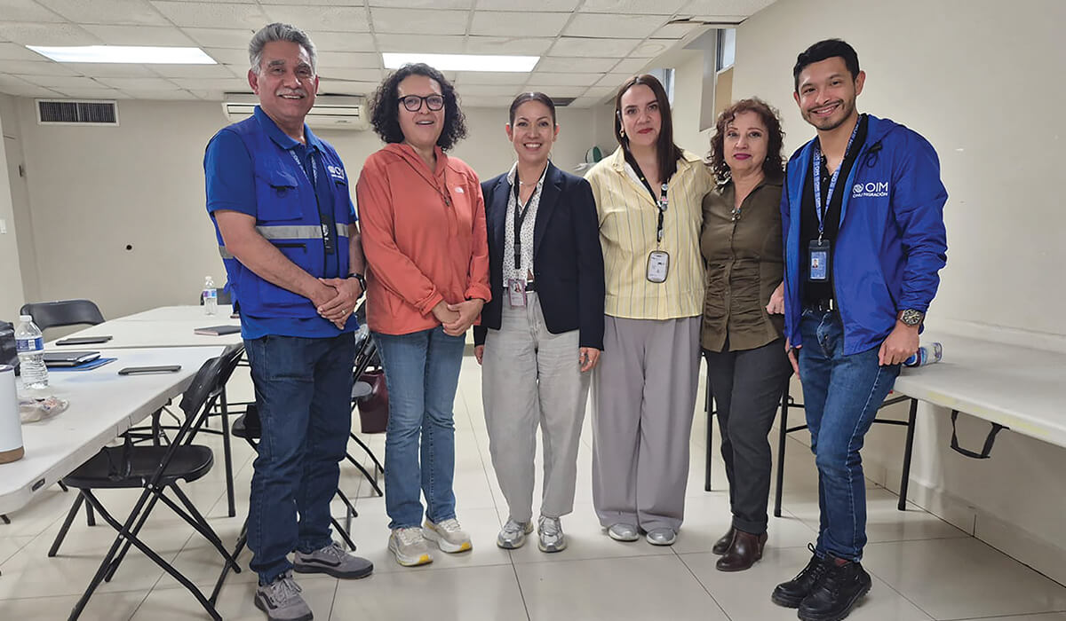 Launching the Mental Health Program in Juarez, Mexico, in partnership with the Humanitarian Health Initiative for the Border (ISHF), supporting migrants with care, dignity, hope and compassionate accompaniment. Photo: Fr Alvaro Martinez SSC
