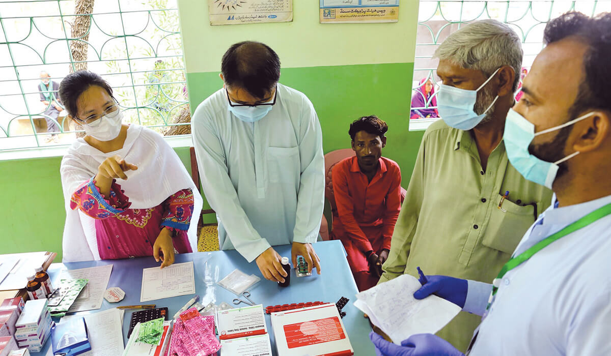 Columban Fr Elbert Balbastro working at the Tuberculosis (TB) clinic. Photo: Fr Elbert Balbastro SSC