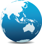 The Far East Mission World globe
