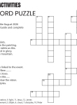 Columban Activities - Crossword Puzzle
